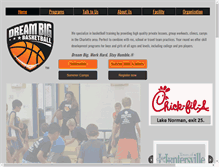 Tablet Screenshot of dreambigbasketball.com